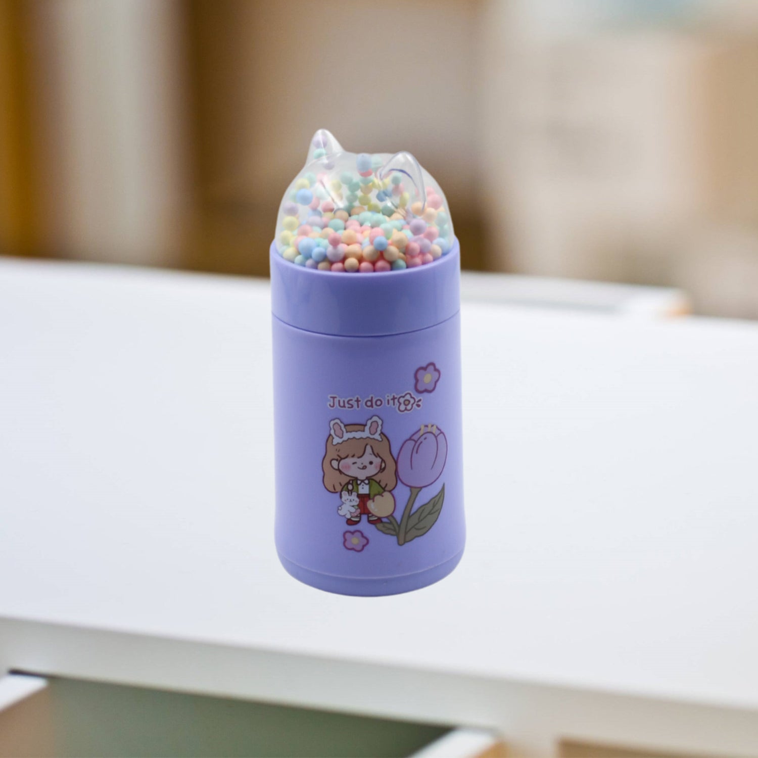 6953 Girl Glass Water Bottle for School with Kid Sparkle Strap Cat Lid Sequins Glitter Glass Cup Birthday Gift Children 350ml (MOQ :- 80 pc) 6953 Girl Glass Water Bottle for School with Kid Sparkle Strap Cat Lid Sequins Glitter Glass Cup Birthday Gift Children 350ml (MOQ :- 80 pc)